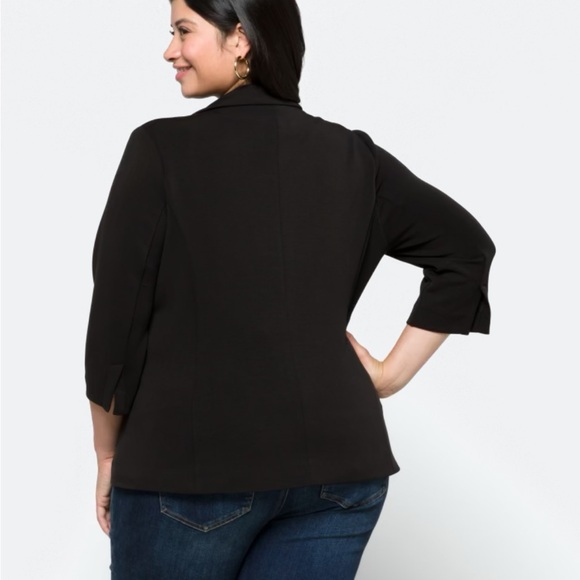 Skies Are Blue Asa Modal Blazer in Black - Picture 9 of 9